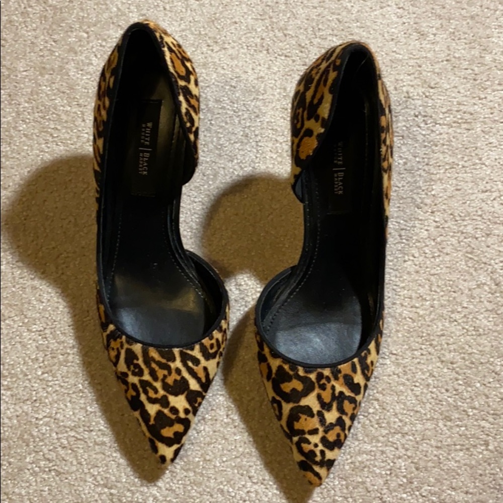WHBM leopard heels